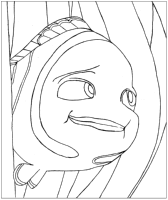 A coloring page of finding nemo